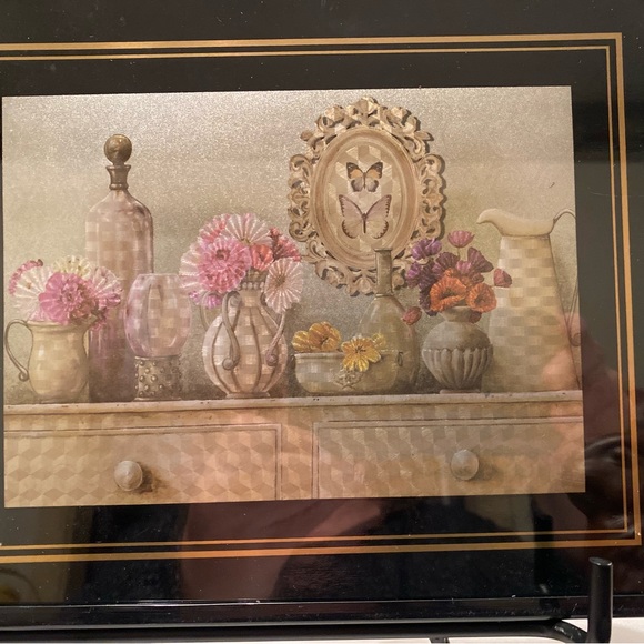 Spring Lot Special Moments Prismatic Floral Picture and Ceramic Chocolate Bunny! - Picture 3 of 6